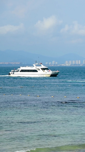 蜈支洲岛岛上码头旅游景点48秒视频