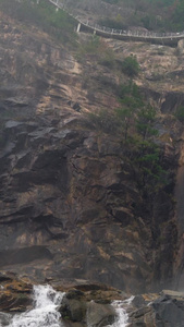 5A风景区天台山山谷瀑布合集含声音5A景点视频