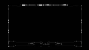 科技边框透明视频素材10秒视频