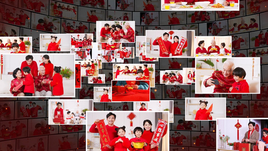 大年三十传统节日图文展示AE模板视频