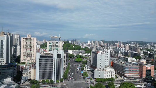 航拍福州城市建设福州风光视频