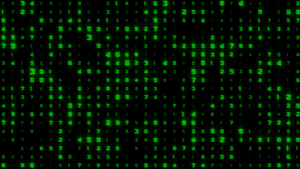 科技数字随机变化粒子修饰动画15秒视频