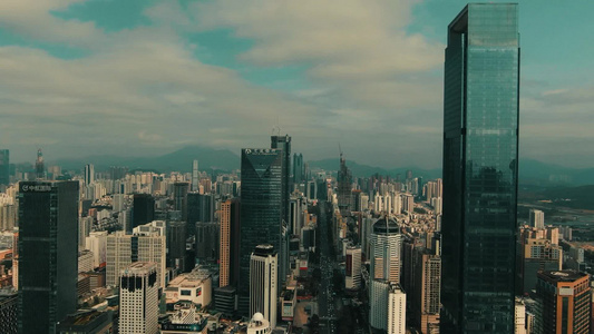 深圳城市风光高楼建筑航拍视频