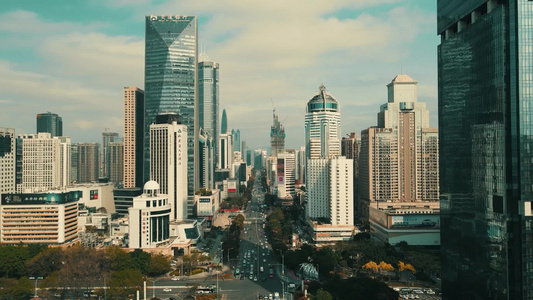 深圳城市风光高楼建筑航拍视频