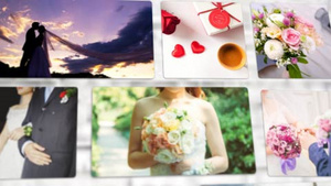 温馨浪漫家庭婚庆照片墙AECC2015模板21秒视频