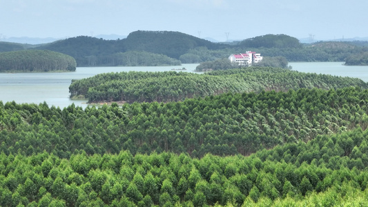 4k广西北海洪潮江水库视频