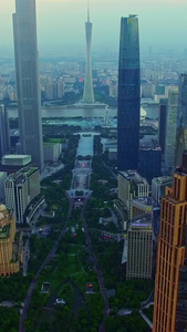 广州城市天际线航拍广州航拍视频视频