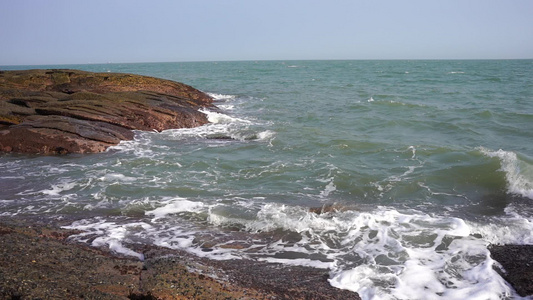 大海 海边 海水波浪视频