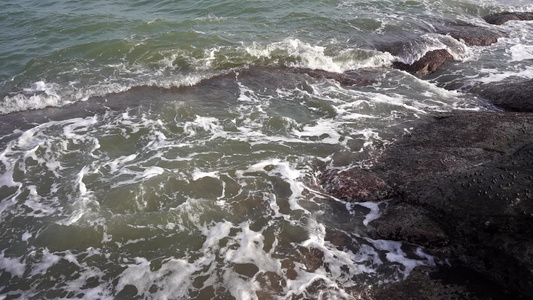 大海 海边 海水波浪视频