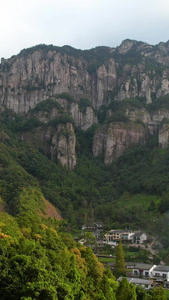 航拍5A景区雁荡山大龙湫景观区千佛岩视频旅游胜地视频