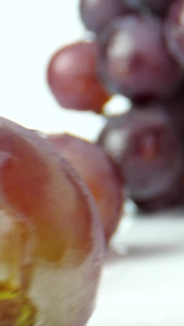 葡萄紫葡萄新鲜水果微距镜头电商元素视频