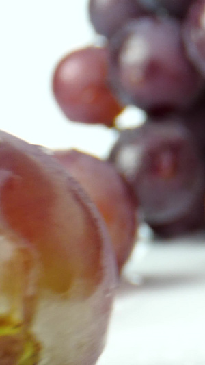 葡萄紫葡萄新鲜水果微距镜头电商元素19秒视频