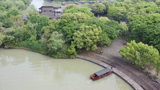 杭州西溪湿地航拍4K视频视频