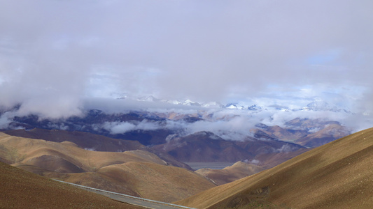 西藏定日县珠穆朗玛峰国家公园风光延时视频视频