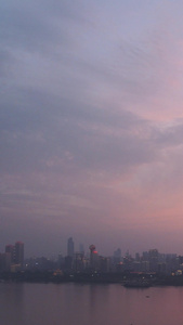 延时摄影日转夜航拍风光城市夕阳晚霞天空夜景灯光秀城市灯光素材城市建设视频