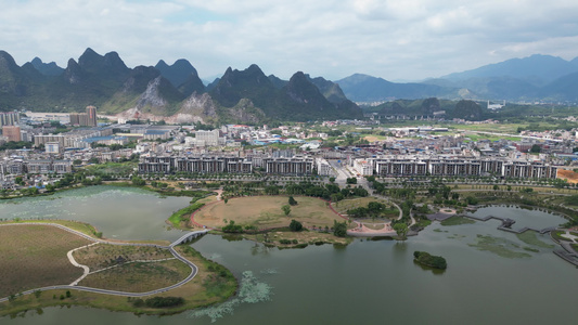 广西贺州八步区城市建筑房产视频