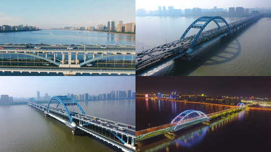 【城市宣传片】4K浙江杭州复兴大桥合集视频