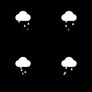 下雨图标素材视频