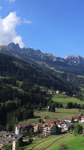 欧洲意大利阿尔卑斯山区自然风光延时视频多洛米蒂视频