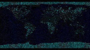 科技风格世界地图15秒视频