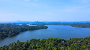 4A风景区仙女湖低空航拍合集4K117秒视频