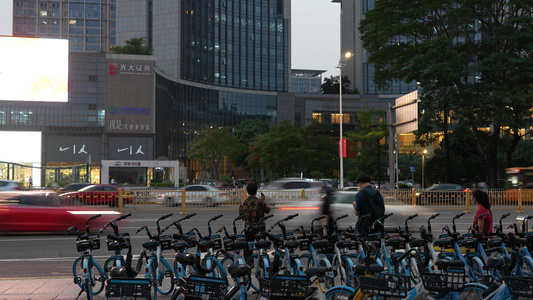 城市道路车流视频