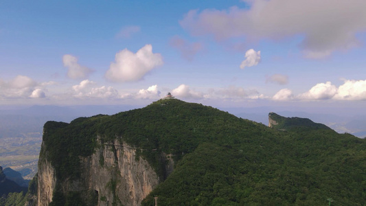 湖南张家界天门山5A景区航拍视频