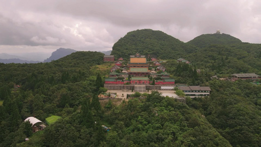 湖南张家界天门山5A景区航拍视频