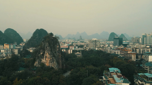 广西桂林山水风光航拍视频