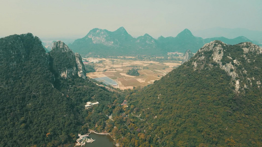广西桂林山水风光航拍视频