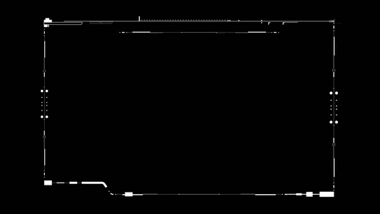 高科技边框透明视频素材视频