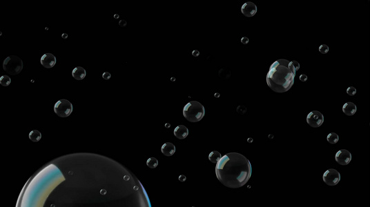 透明通道气泡素材视频