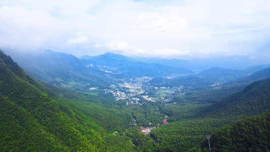 5A风景区明月山高山山谷峡谷航拍合集4K视频