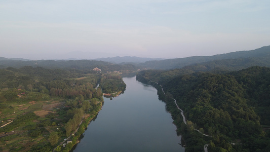 航拍祖国大好山河青山绿水[好时机]视频