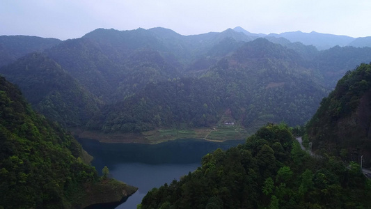 航拍山区自然风光视频