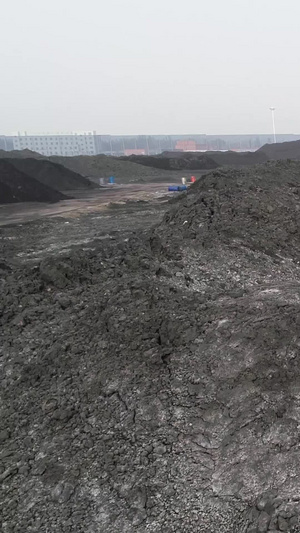 企业煤炭资源航拍机械作业46秒视频