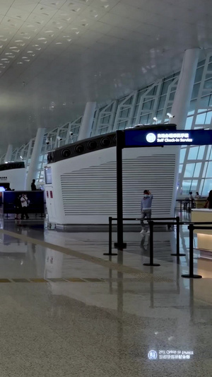 国内机场出发大厅视频素材国际民航日37秒视频