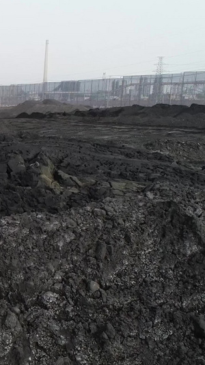 企业煤炭资源航拍不可再生46秒视频