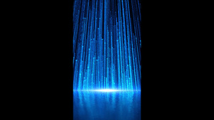 蓝色科技粒子背景15秒视频