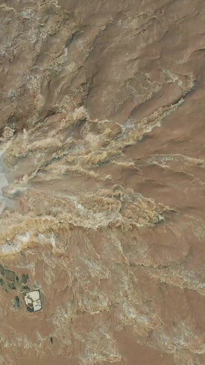 黄河壶口瀑布航拍视频自然风光40秒视频