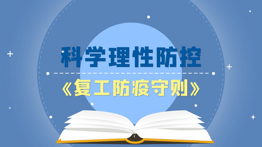 4K复工防疫指南AE模板视频