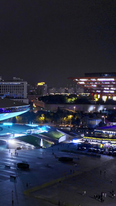 上海奔驰文化中心航拍上海地标建筑视频