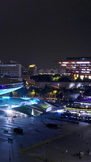 上海奔驰文化中心航拍上海地标建筑29秒视频
