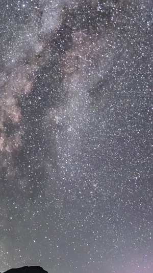 西藏之旅夜景星空银河素材日月星辰11秒视频