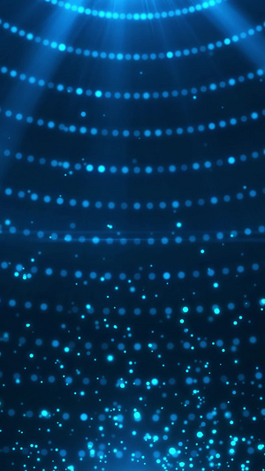 旋转空间蓝色粒子背景科技城市30秒视频