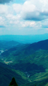 航拍井冈山五指峰风景延时4A景点视频