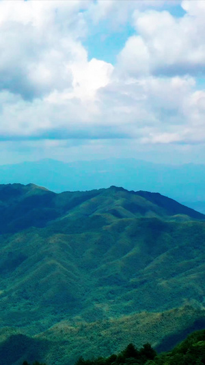 航拍井冈山五指峰风景延时4A景点10秒视频