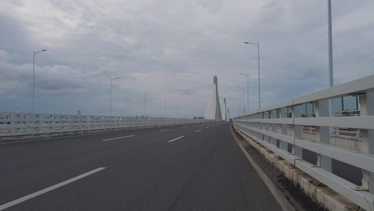 湖南衡阳东二环湘江大桥手持云台拍摄4k视频视频