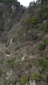 陕西安康南宫山航拍悬空寺视频