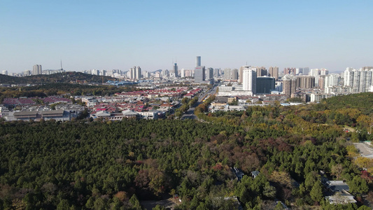 航拍江苏徐州城市风光 视频